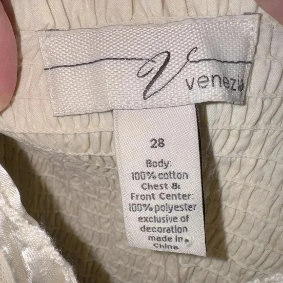*NWT* Venezia Cream & Gold Tank Size 28 - Picture 5 of 6